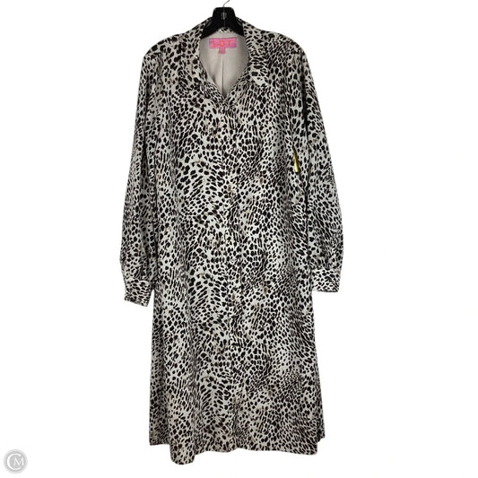 Dress Casual Maxi By Cmc In Animal Print, Size: 12