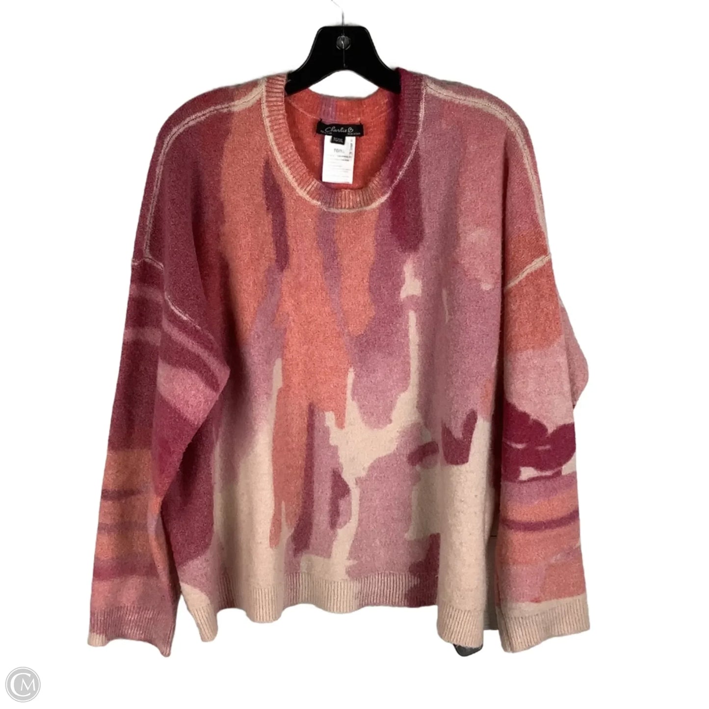 Sweater By Charlie B In Pink, Size: Xl