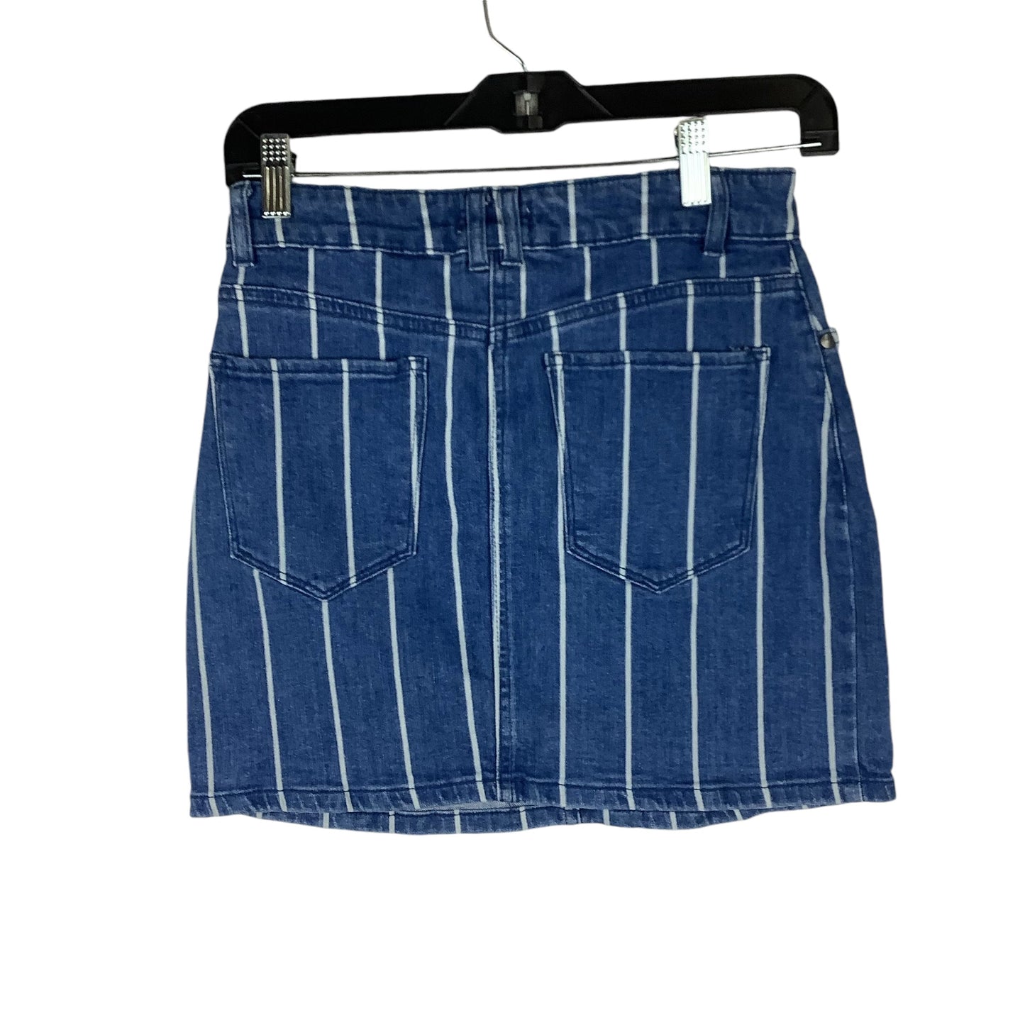 Skirt Mini & Short By Altard State In Blue Denim, Size: S