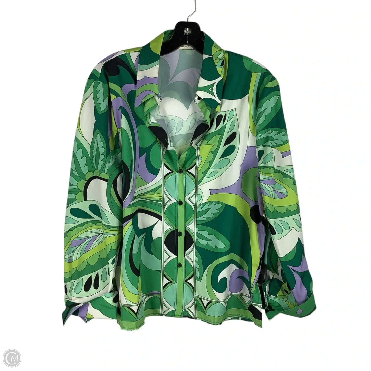 Top Long Sleeve By Sunday Up In Green, Size: L