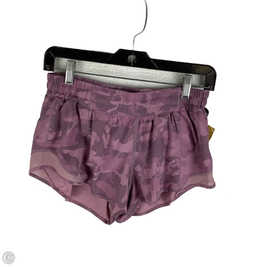 Athletic Shorts By Lululemon In Purple, Size: 8