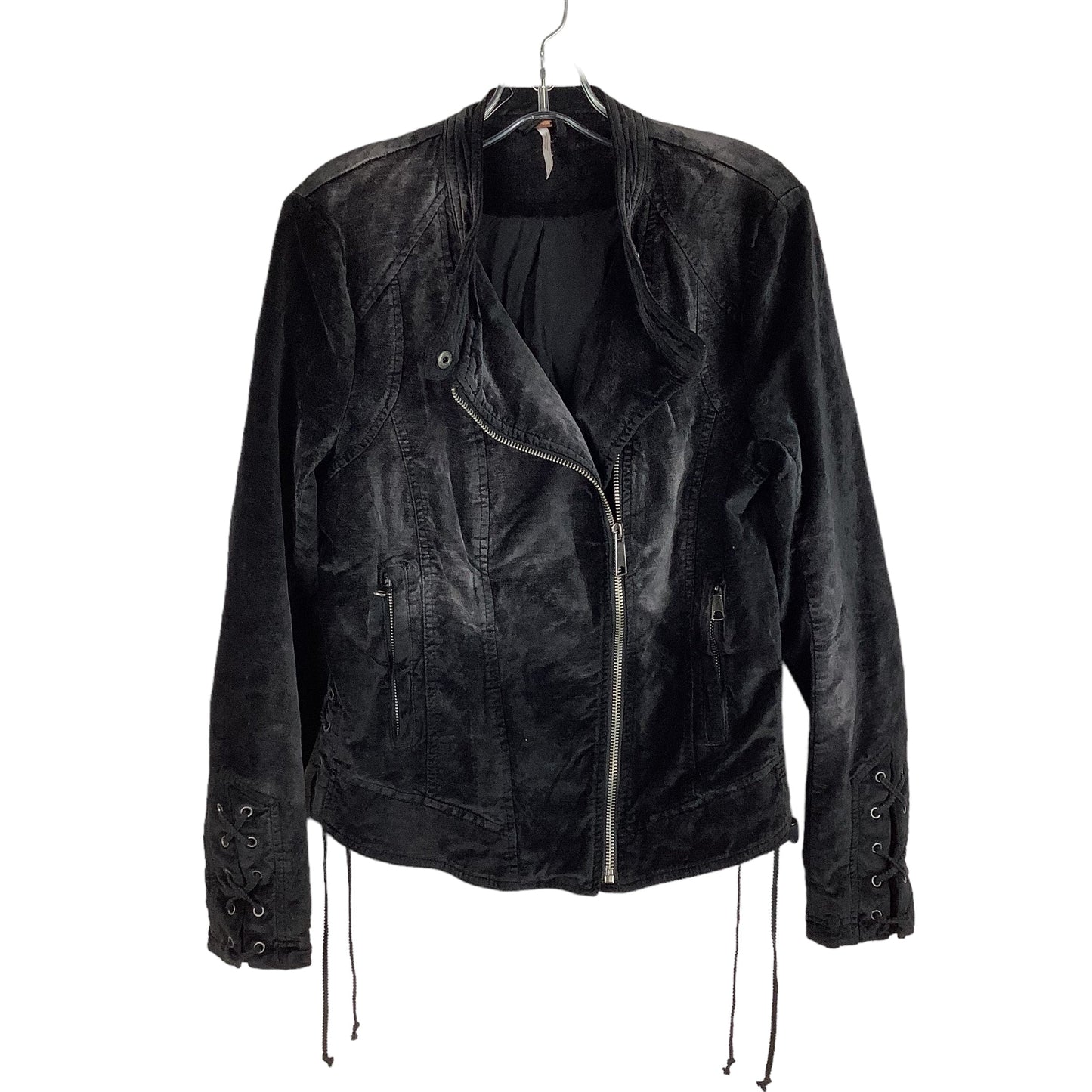 Jacket Moto By Free People In Black, Size: M