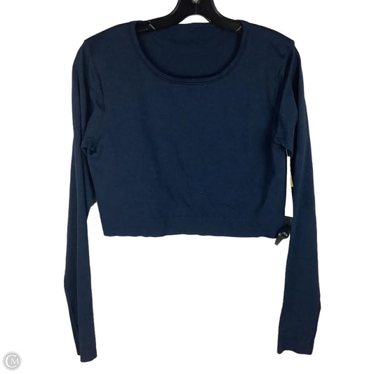 Athletic Top Long Sleeve Crewneck By Lululemon In Navy, Size 14