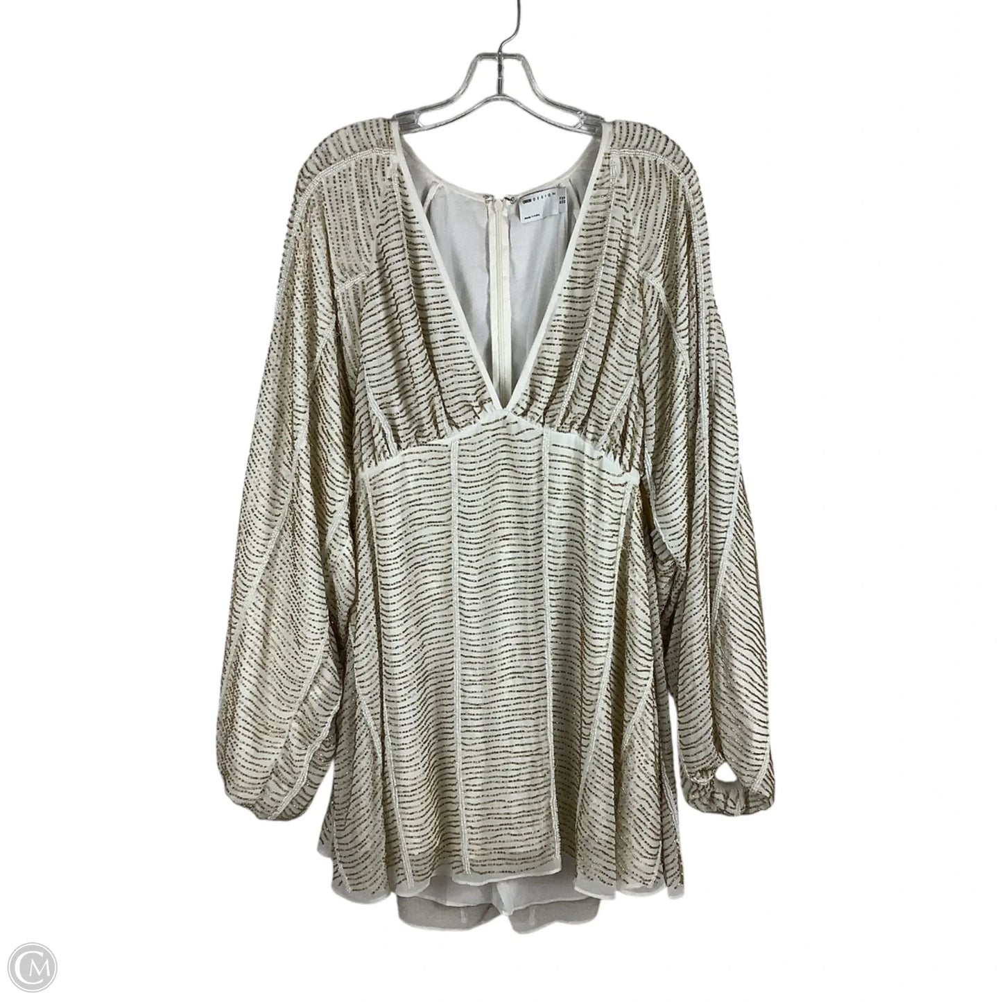 Dress Party Short By Asos In Gold, Size: 10 (HEAVY)