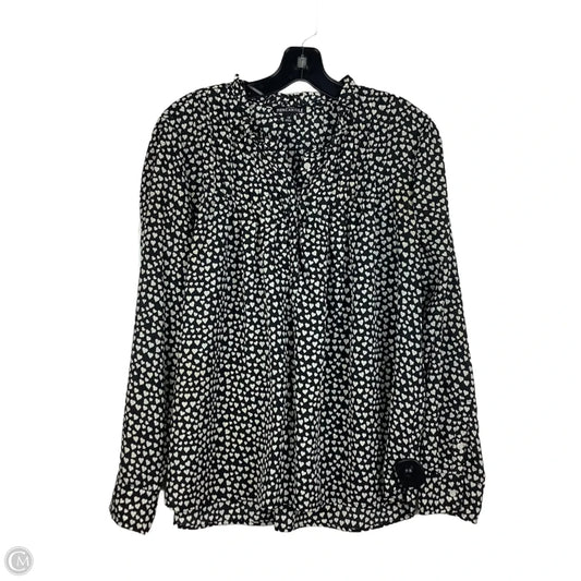 Top Long Sleeve By J. Crew In Black, Size: 12