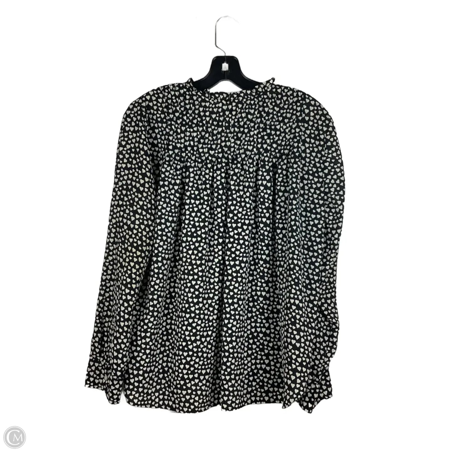 Top Long Sleeve By J. Crew In Black, Size: 12