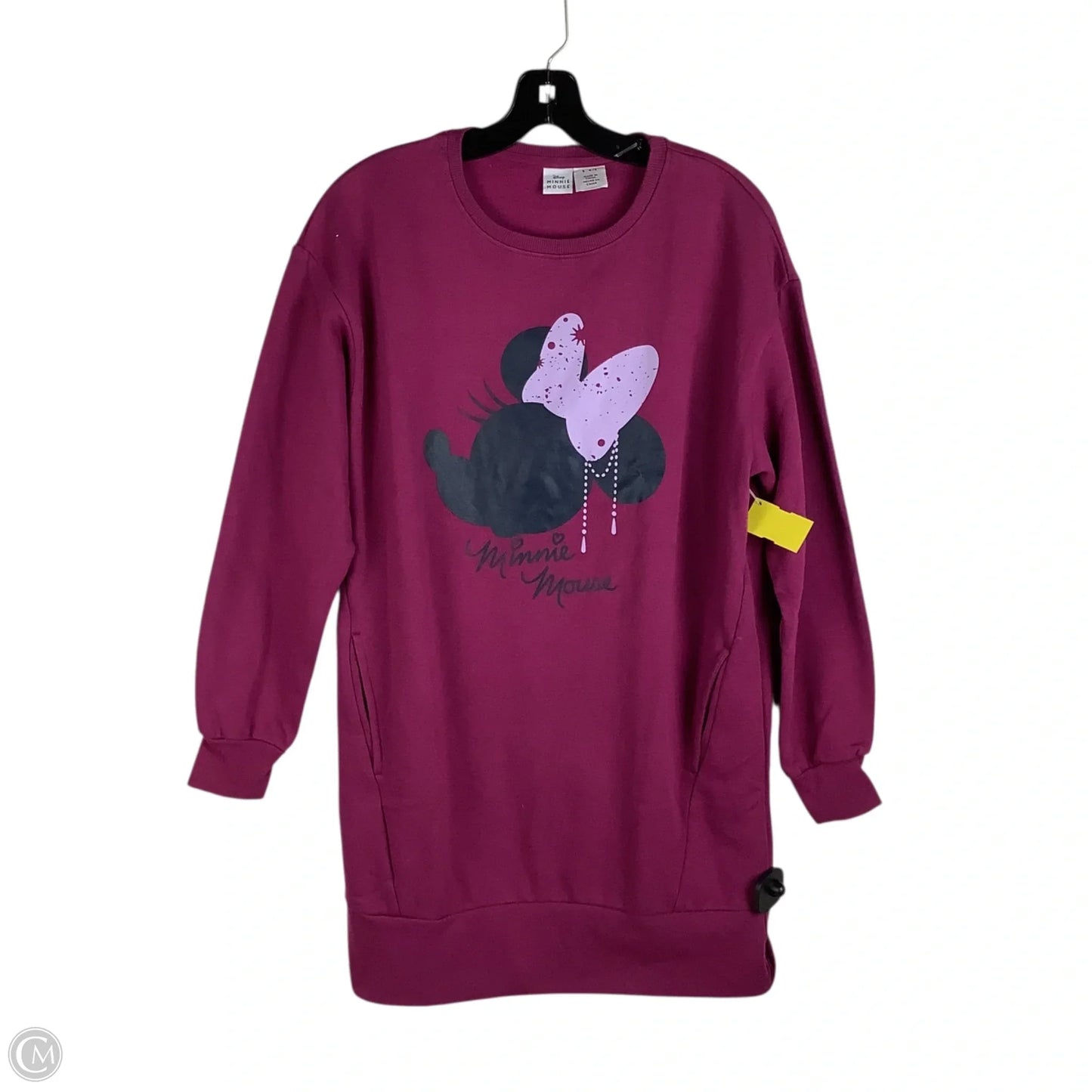 Sweatshirt Crewneck By Disney In Purple, Size: S