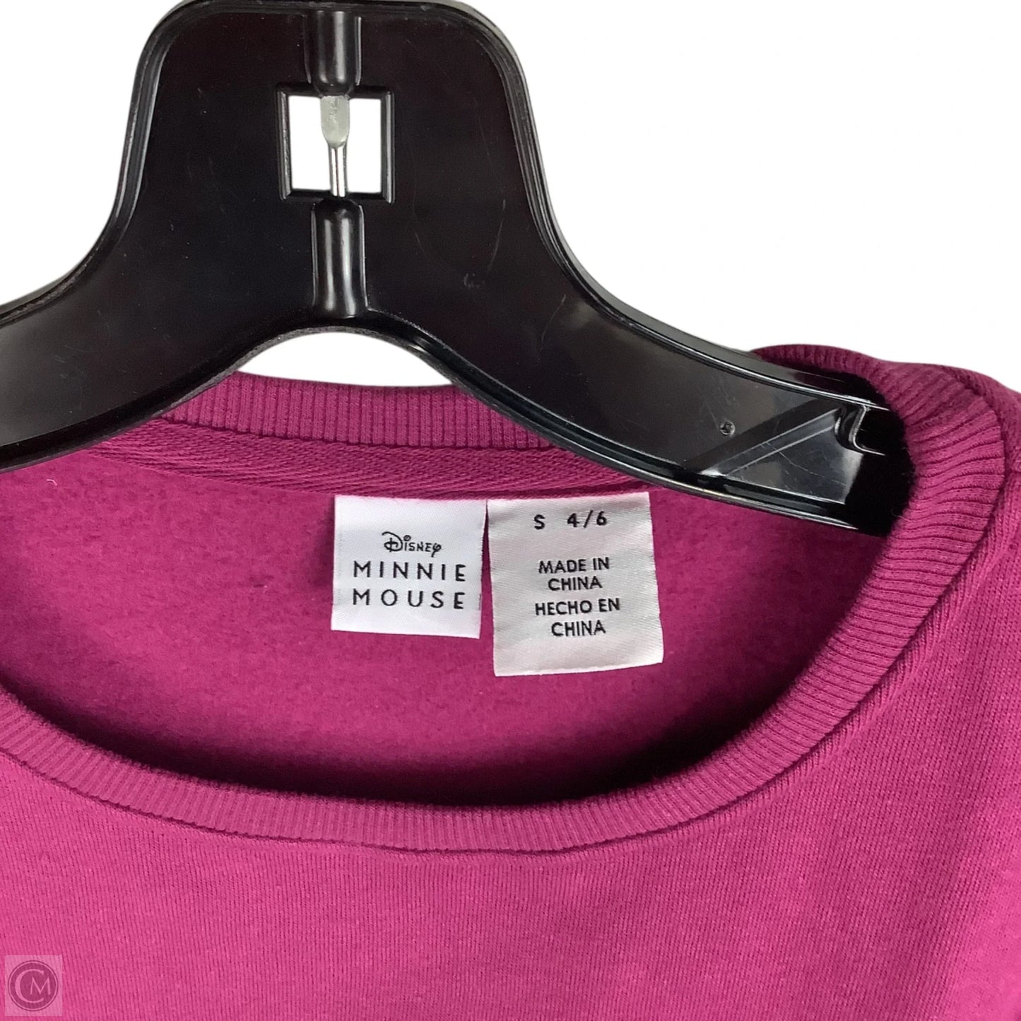 Sweatshirt Crewneck By Disney In Purple, Size: S