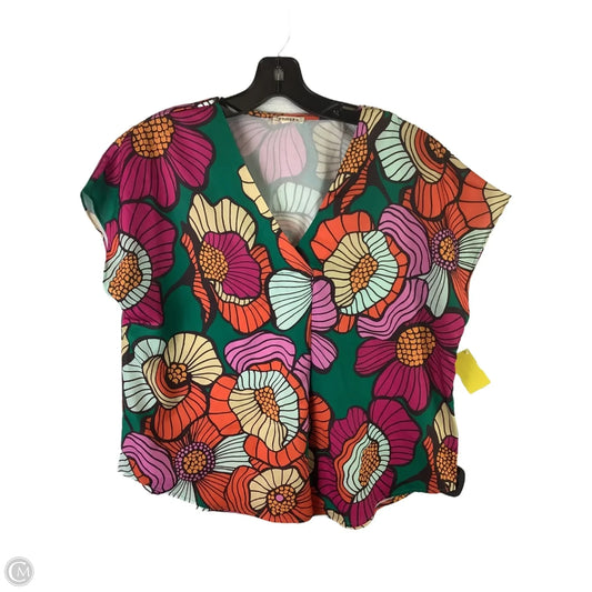 Top Short Sleeve By Jodifl In Multi-colored, Size: S
