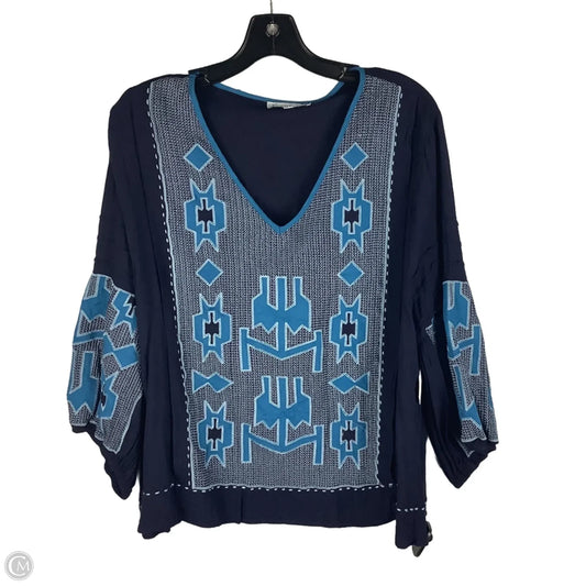 Top Long Sleeve By See And Be Seen In Blue, Size: L