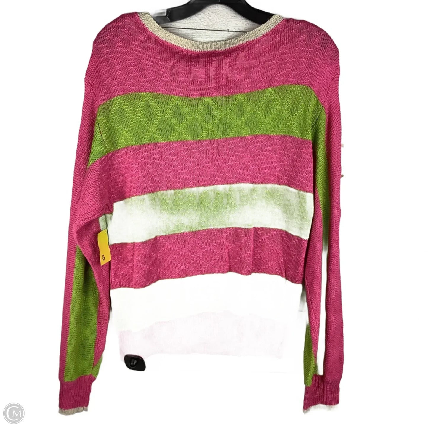 Top Long Sleeve By Kori America In Green & Pink, Size: S