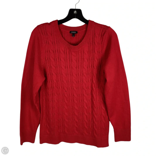 Sweater By Talbots In Red, Size: L