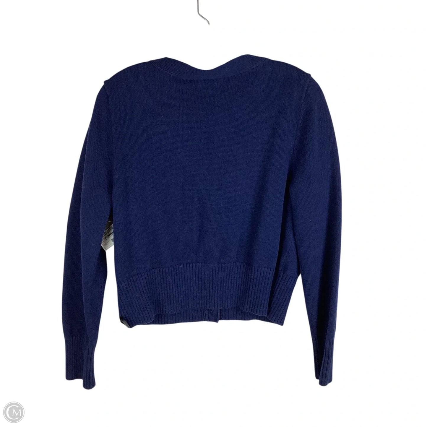 Sweater Cardigan By Lands End In Navy, Size: M