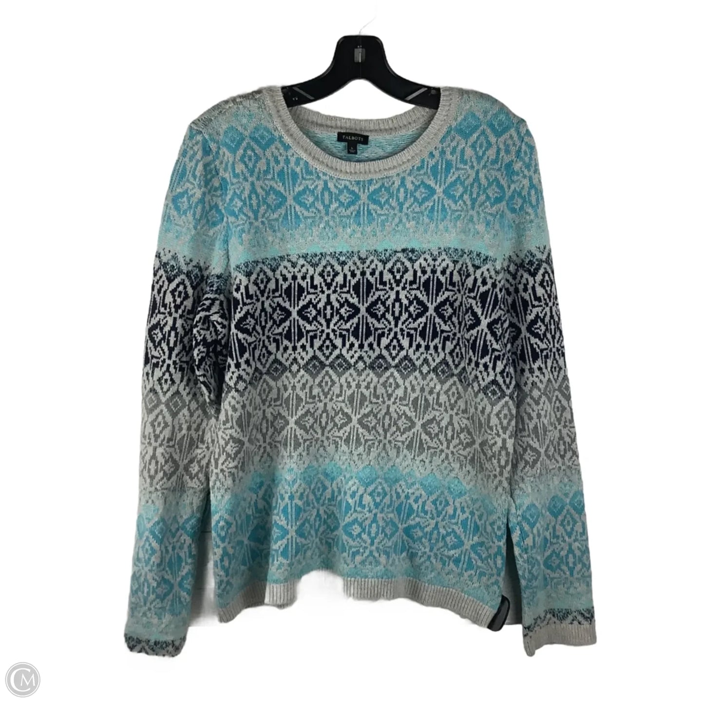 Sweater By Talbots In Blue, Size: L