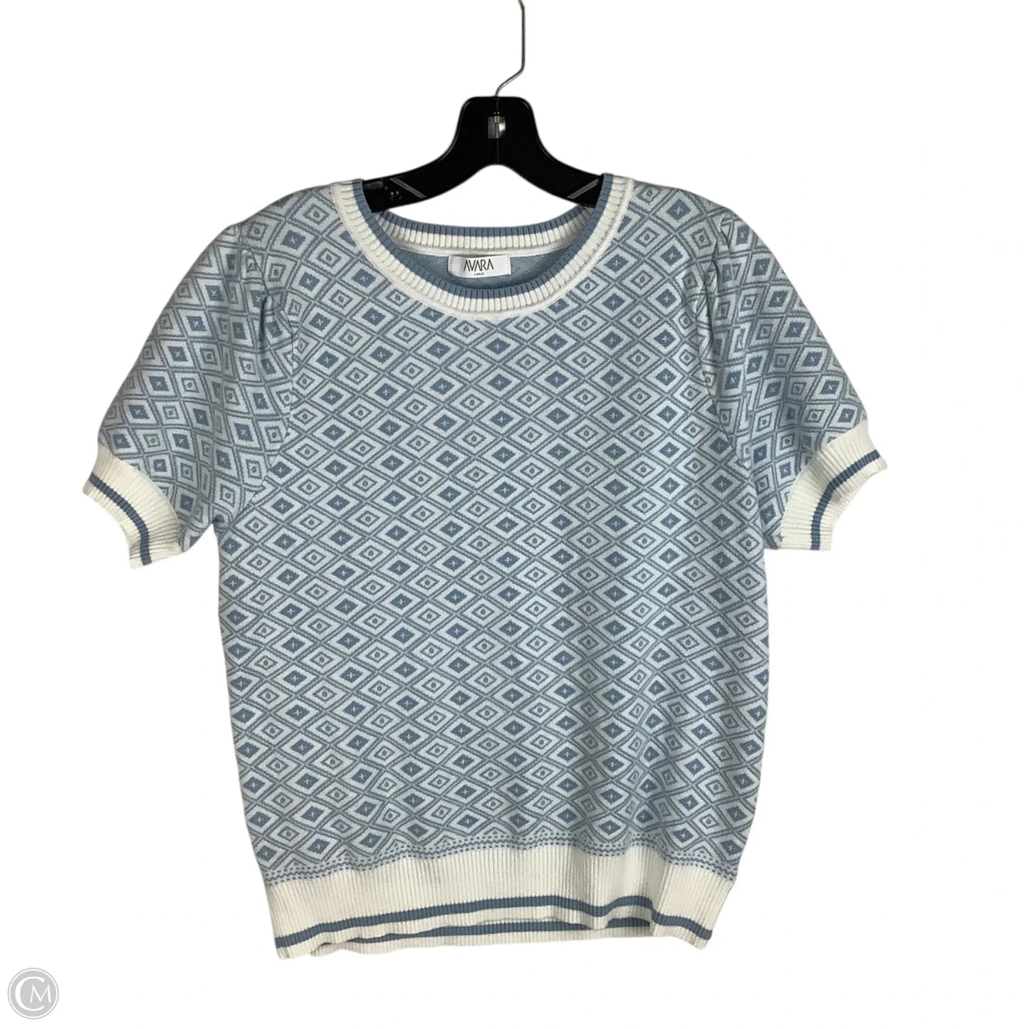 Sweater Short Sleeve By Clothes Mentor In Blue, Size: L