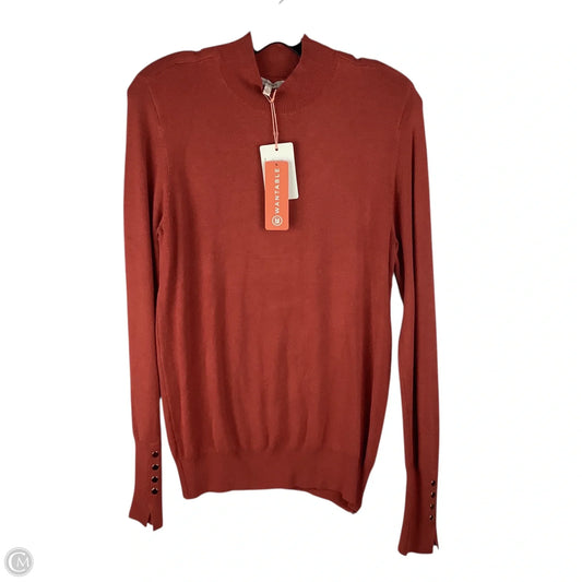 Top Long Sleeve By Skies Are Blue In Orange, Size: S