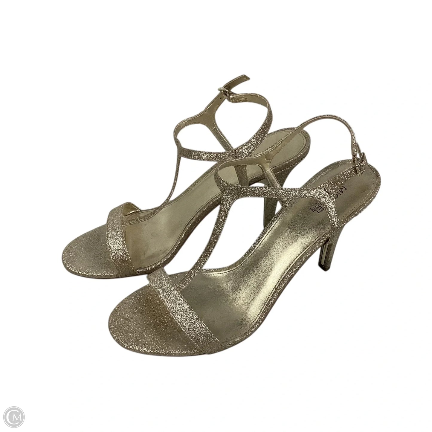 Sandals Designer By Michael Kors In Gold, Size: 9