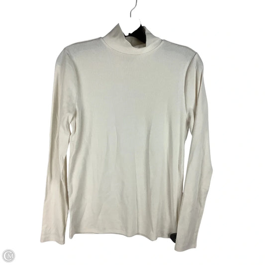 Top Long Sleeve By Loft In Cream, Size: M