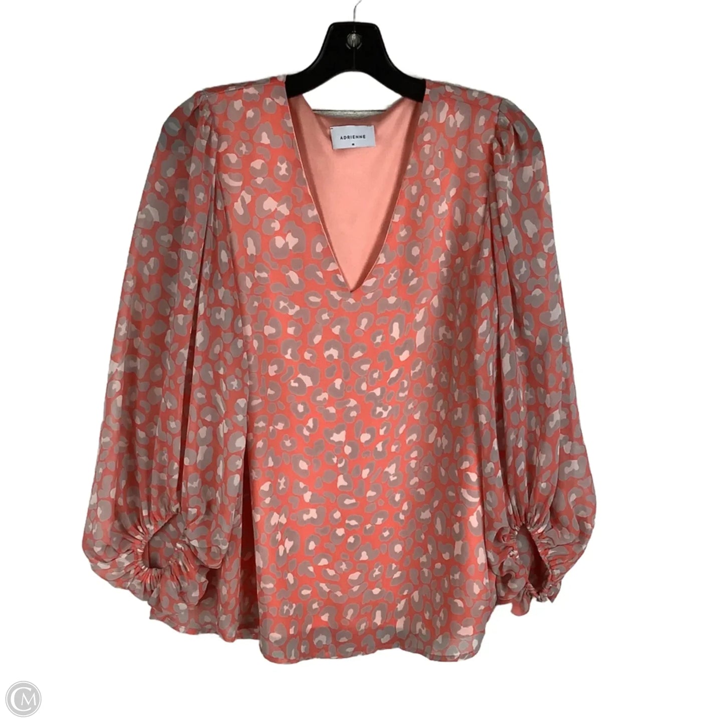 Top Long Sleeve By Adrienne In Pink, Size: M
