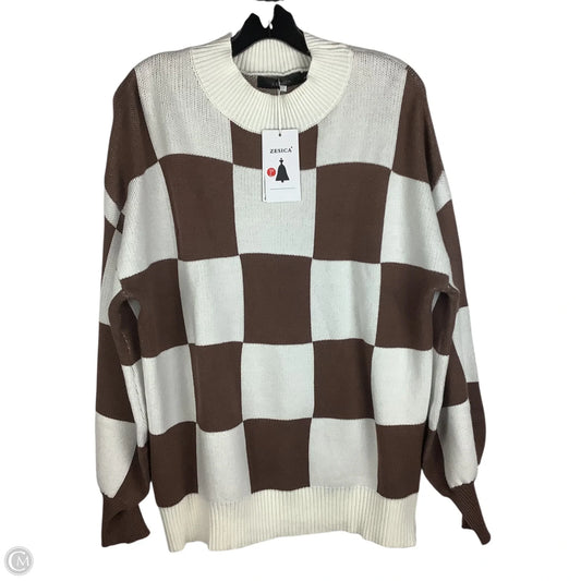 Sweater By Zesica In Brown, Size: L