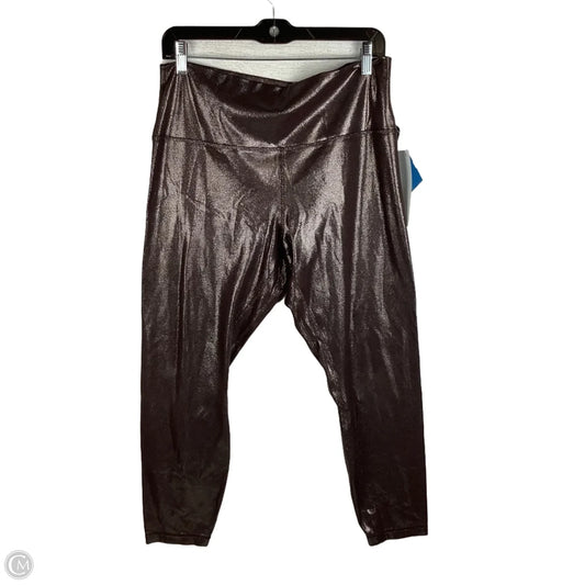 Athletic Leggings By Lululemon In Brown, Size: 14