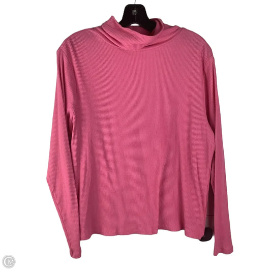 Top Long Sleeve Basic By Old Navy In Pink, Size: Xl