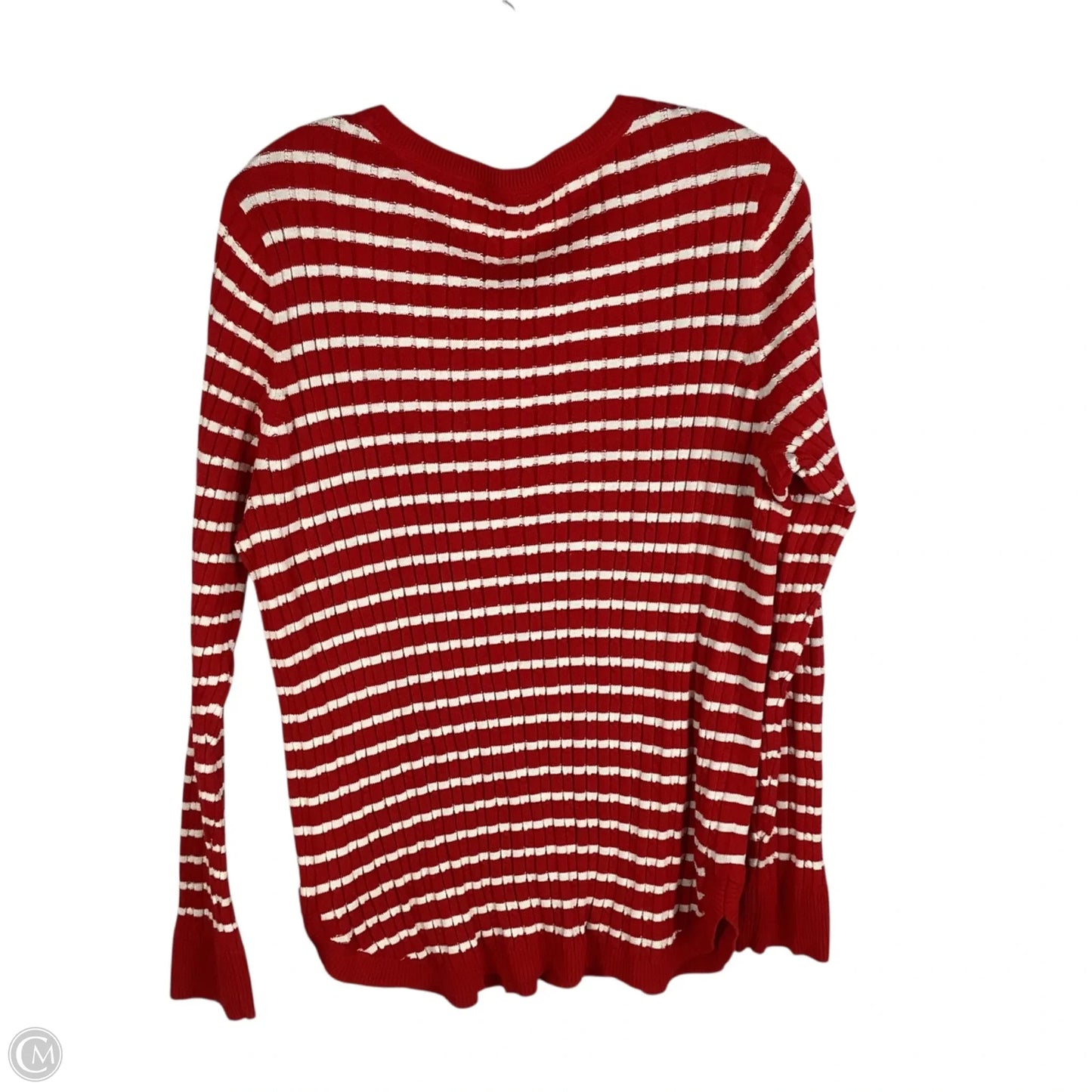 Top Long Sleeve By Kim Rogers In Red, Size: L