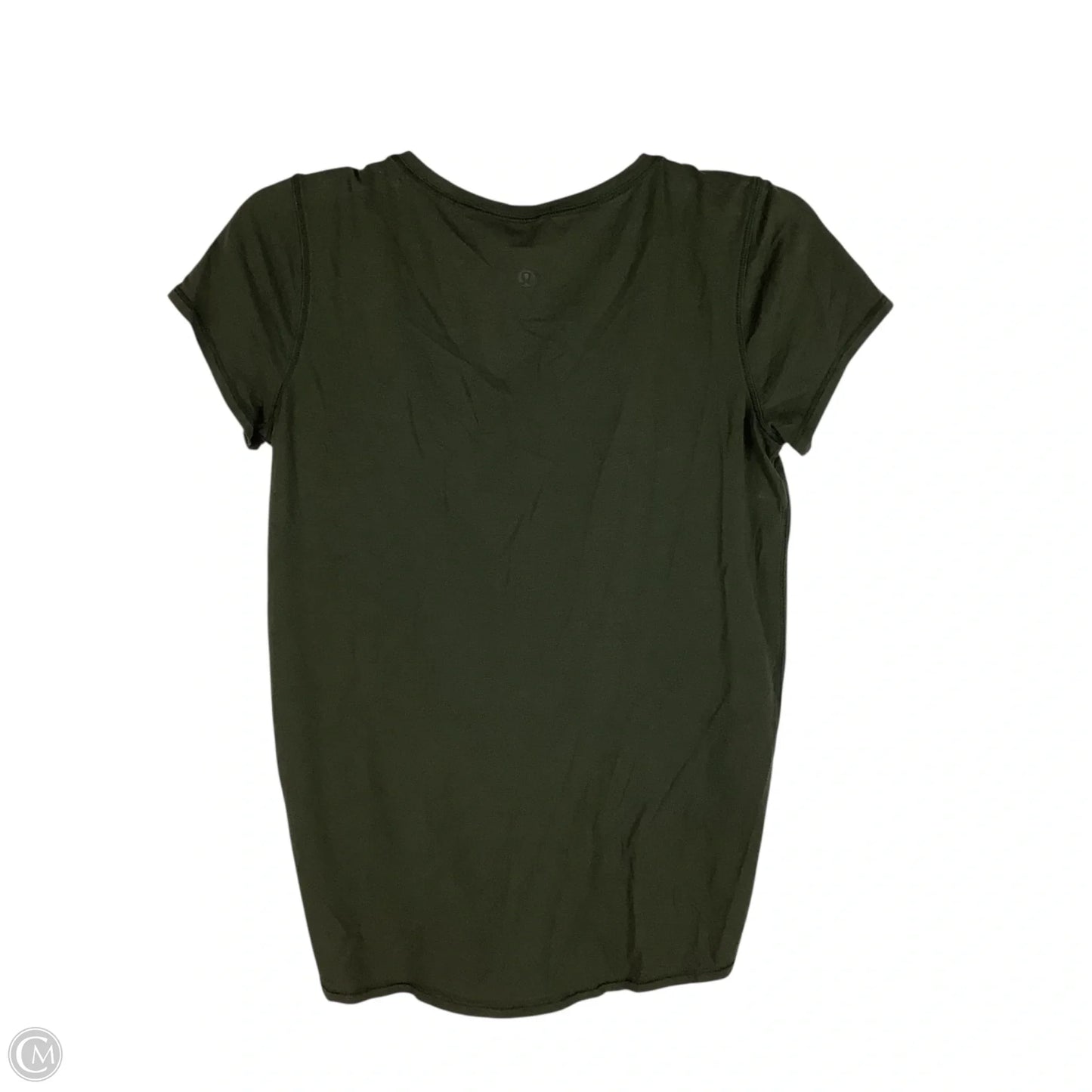 Athletic Top Short Sleeve By Lululemon In Green, Size: 6
