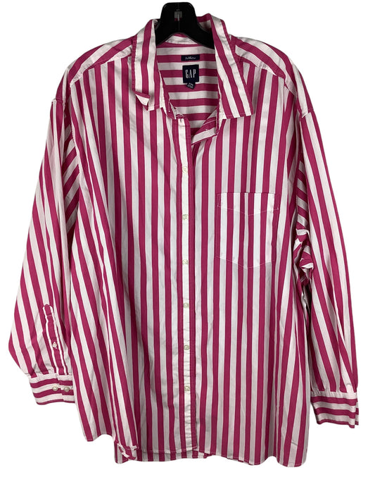 Top Long Sleeve By Gap In Pink, Size: Xxl