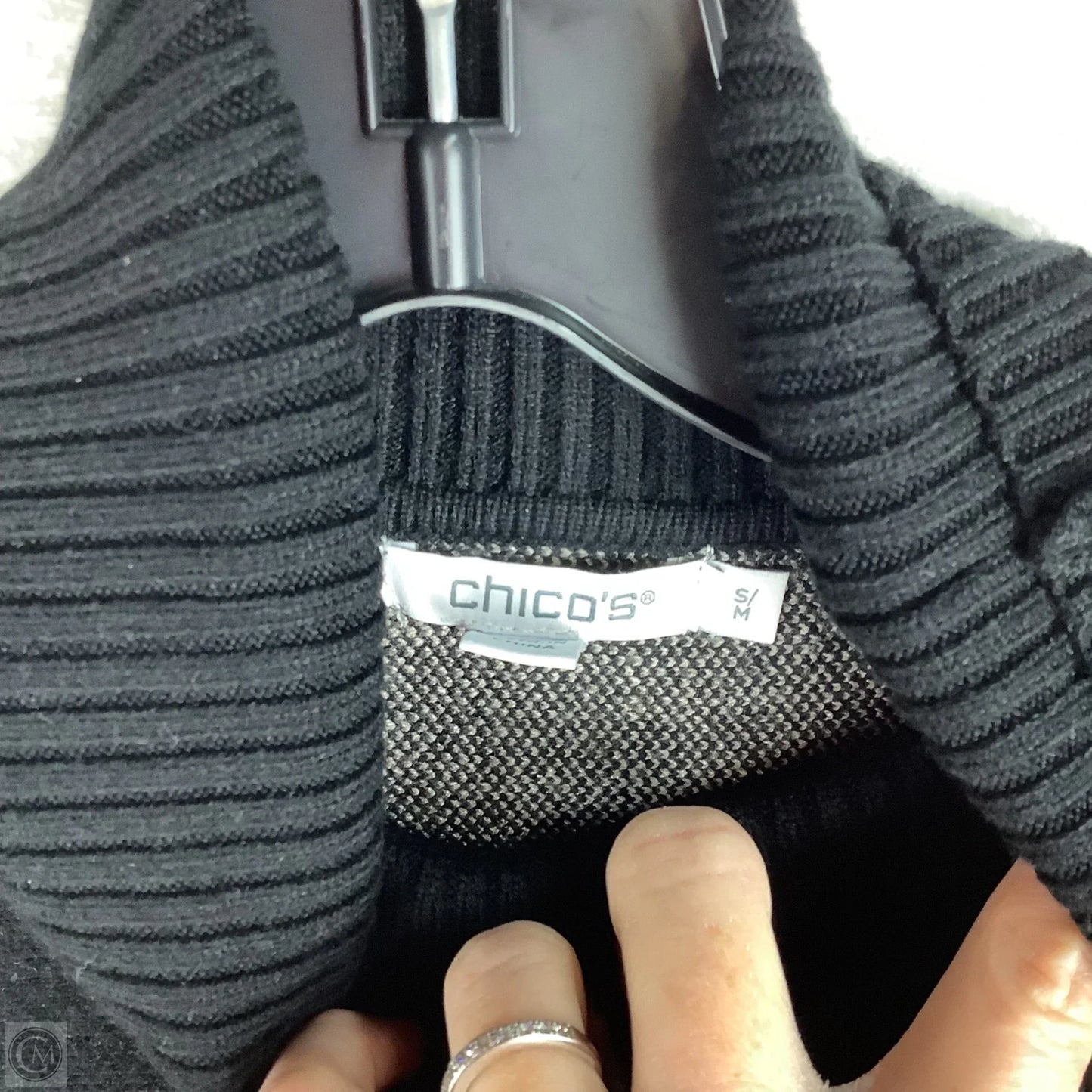 Sweater By Chicos In Black, Size: S/M