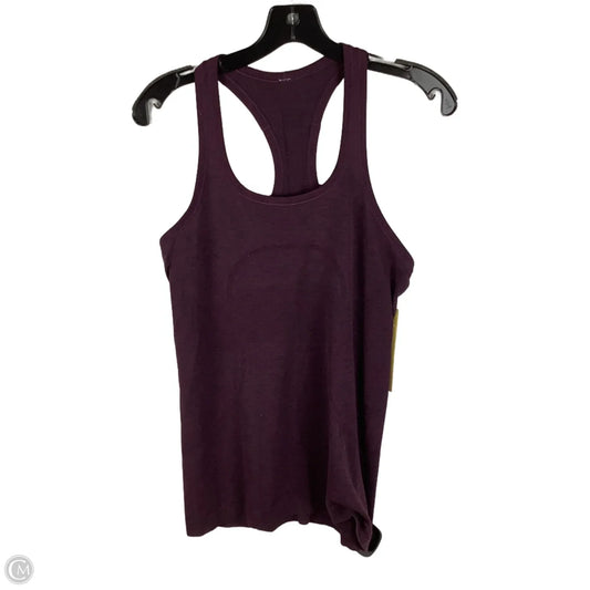 Athletic Tank Top By Lululemon In Purple, Size: 8