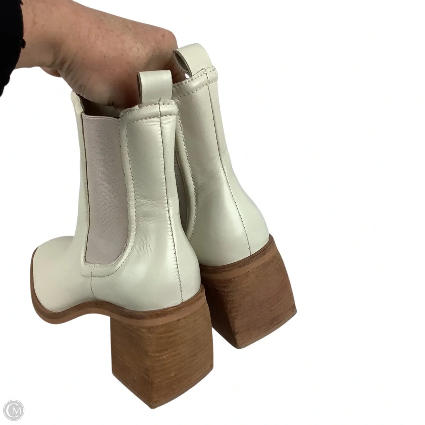 Boots Ankle Heels By Dolce Vita In Cream, Size: 10