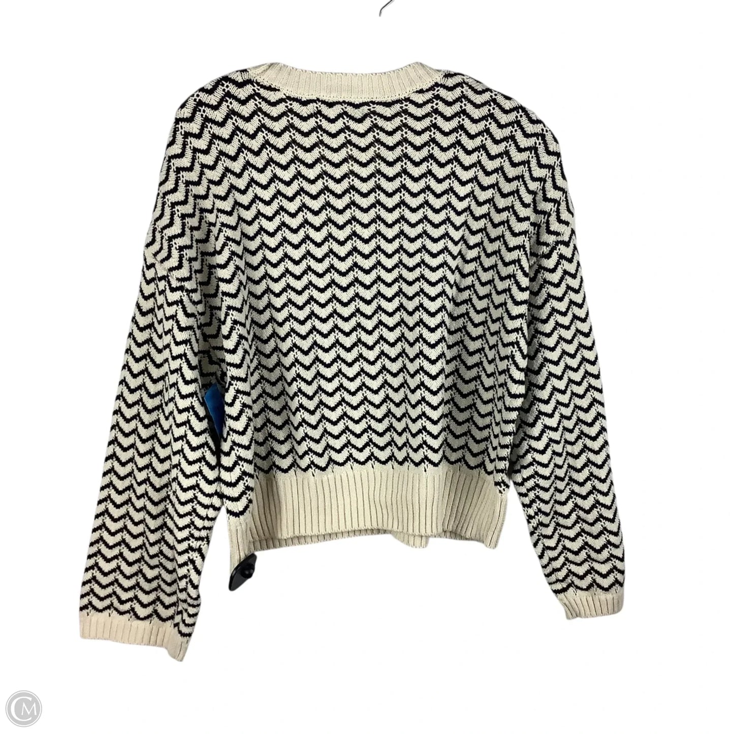 Sweater By Marled In Black & Cream, Size: Xl