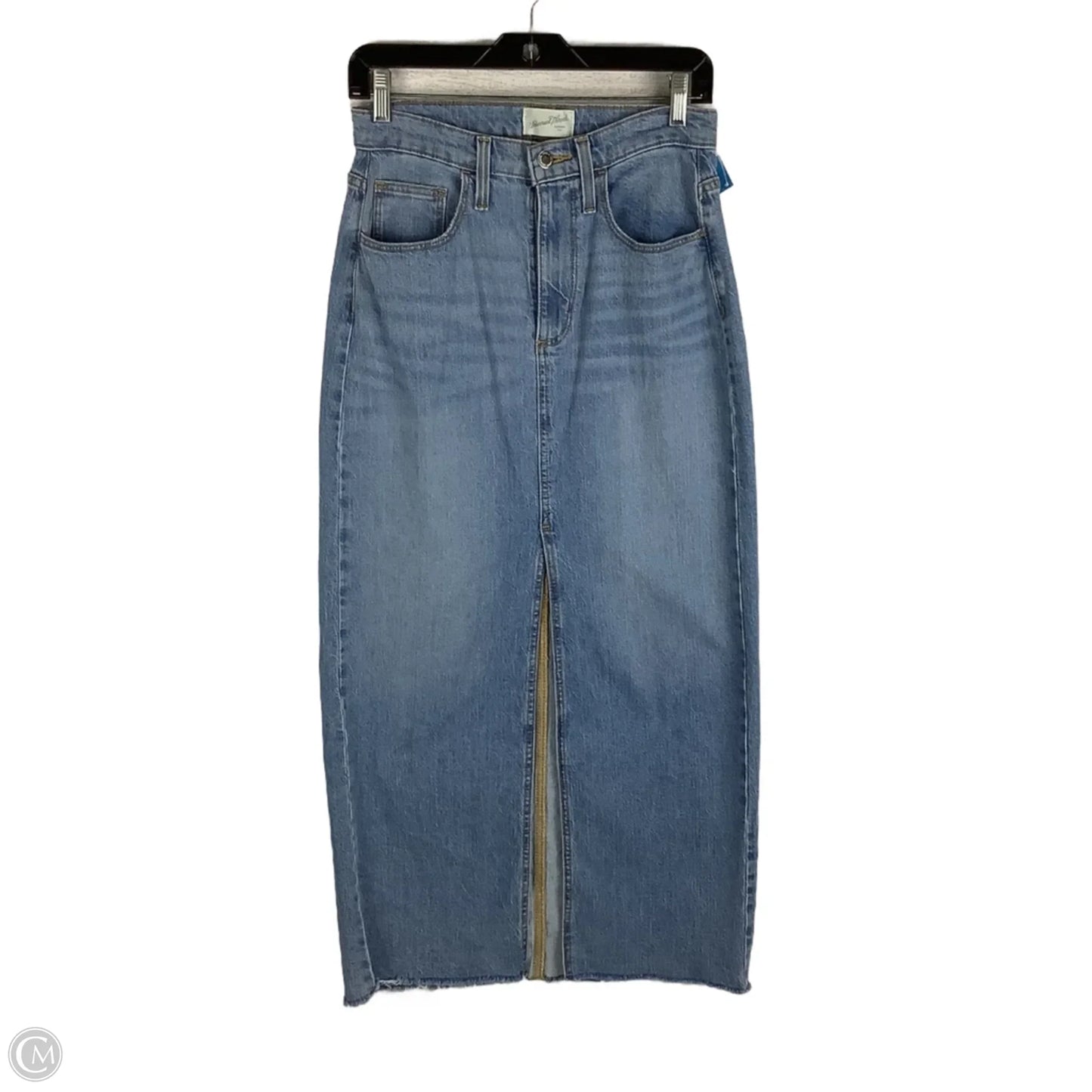 Skirt Maxi By Universal Thread In Blue Denim, Size: 4