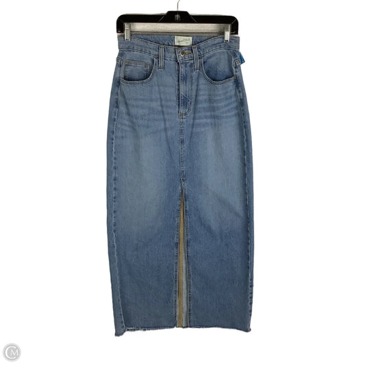 Skirt Maxi By Universal Thread In Blue Denim, Size: 4