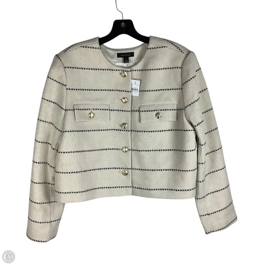 Blazer By Ann Taylor In Cream, Size: 14