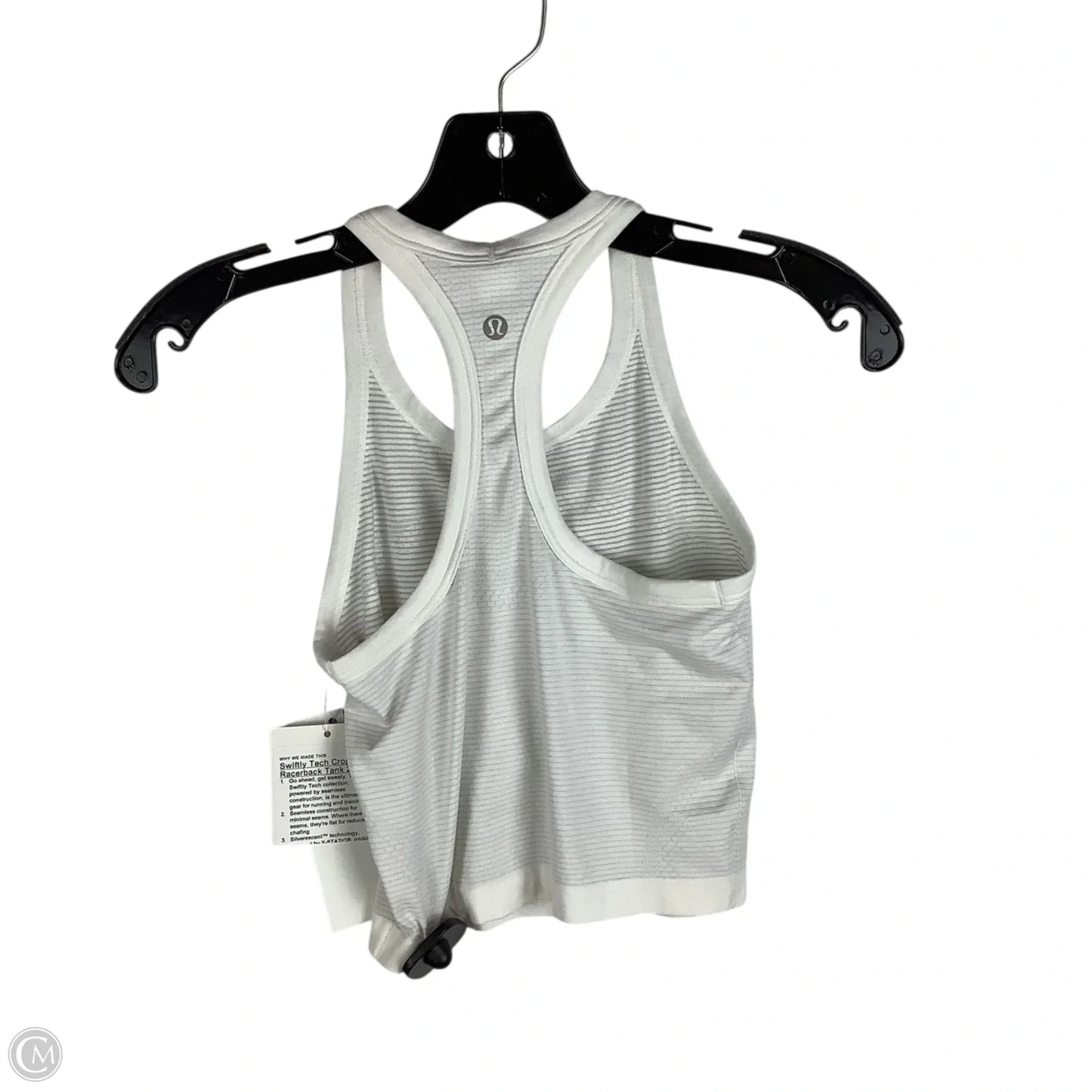 Athletic Tank Top By Lululemon In White, Size: 4