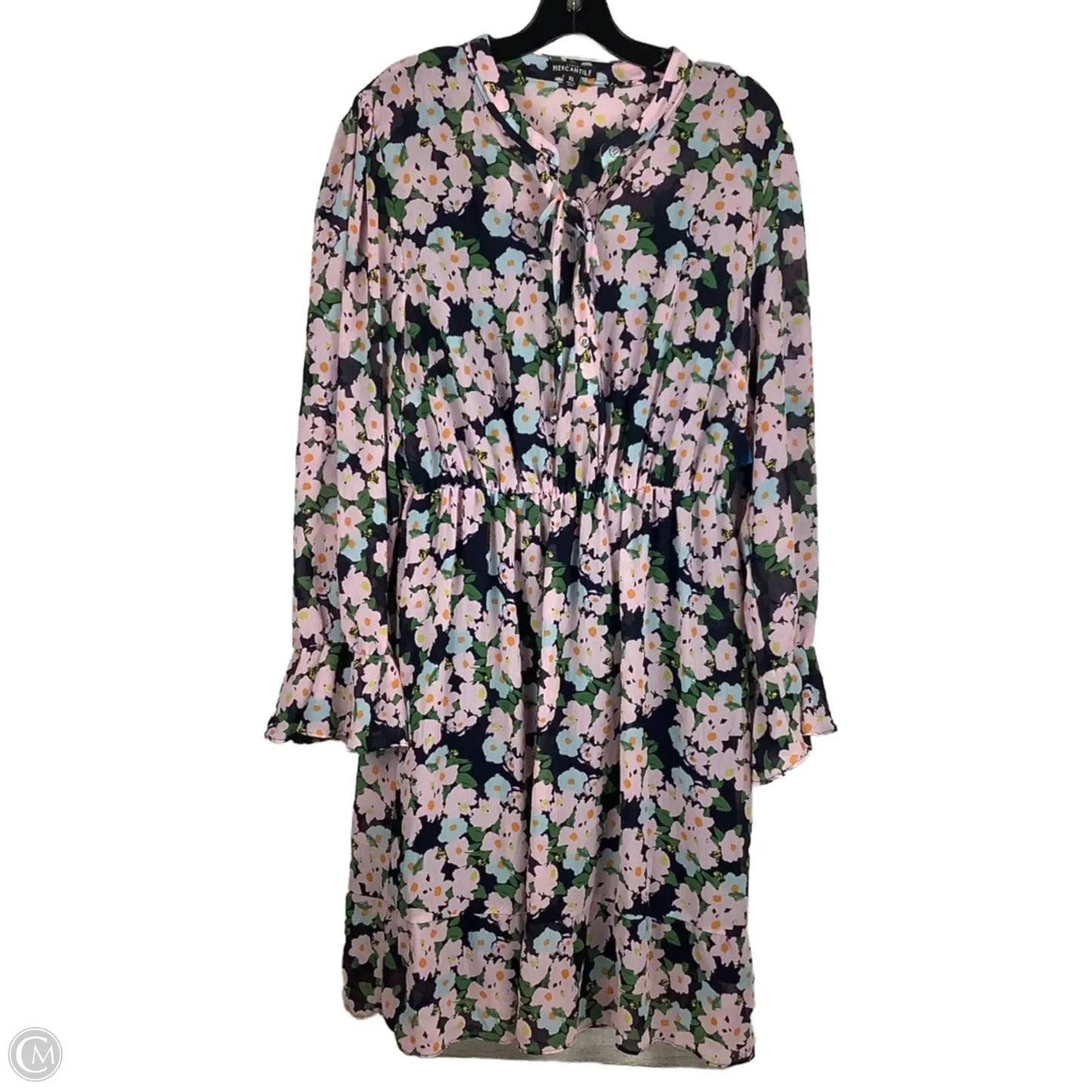 Dress Casual Midi By J. Crew In Floral Print, Size: Xl