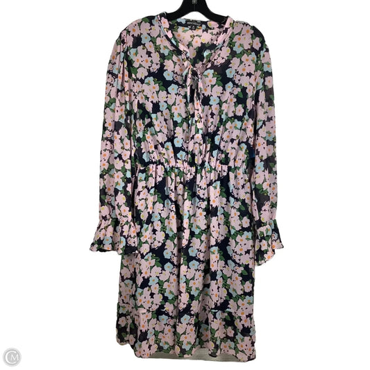 Dress Casual Midi By J. Crew In Floral Print, Size: Xl
