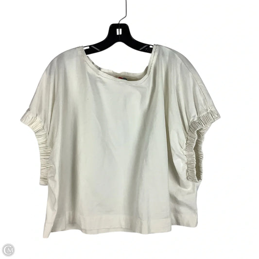 Top Short Sleeve By Free People In White, Size: L