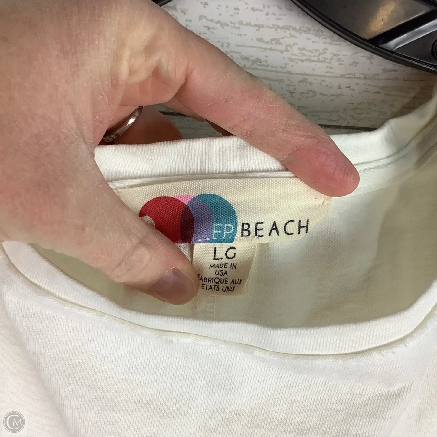 Top Short Sleeve By Free People In White, Size: L