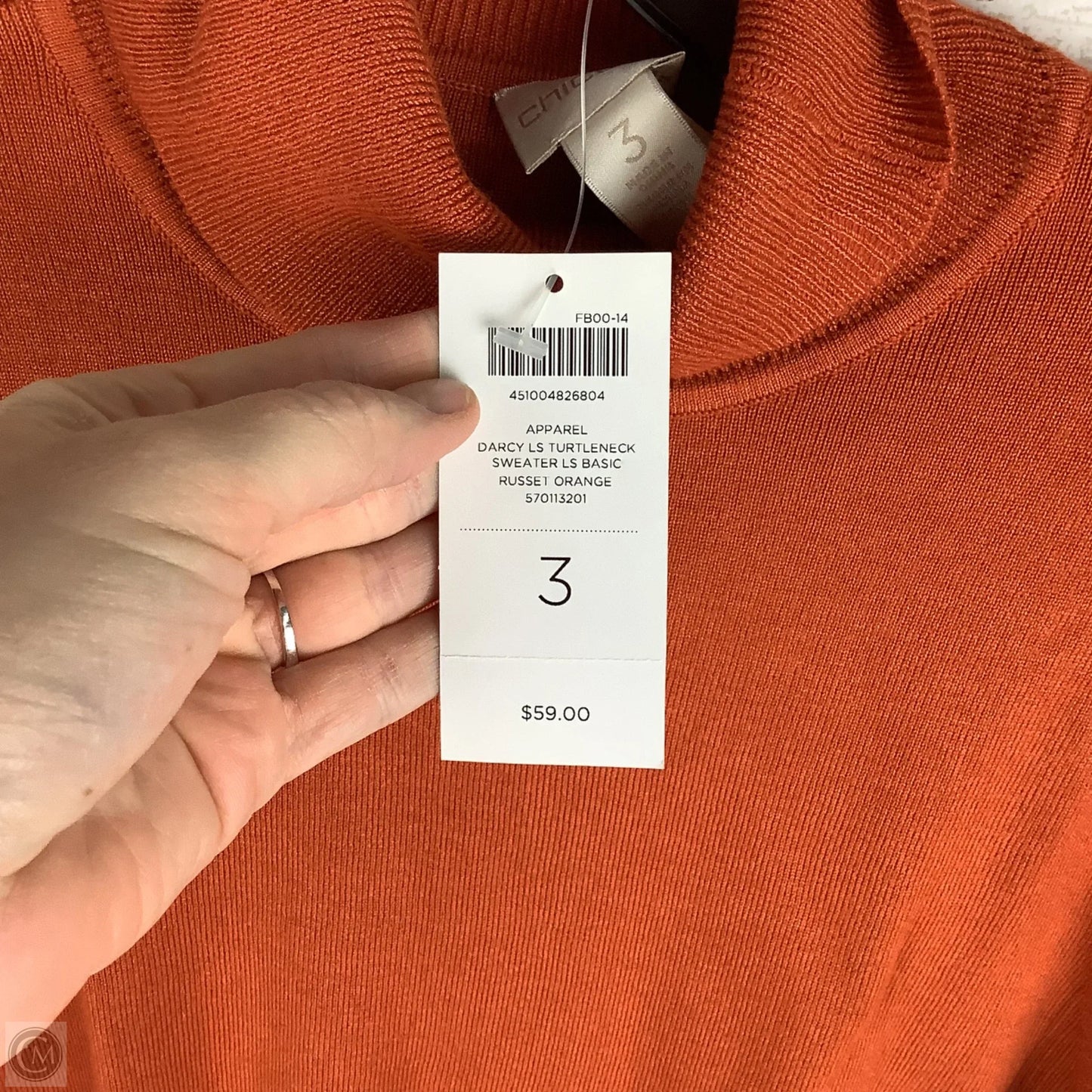 Sweater By Chicos In Orange, Size: L (Chico’s 3)