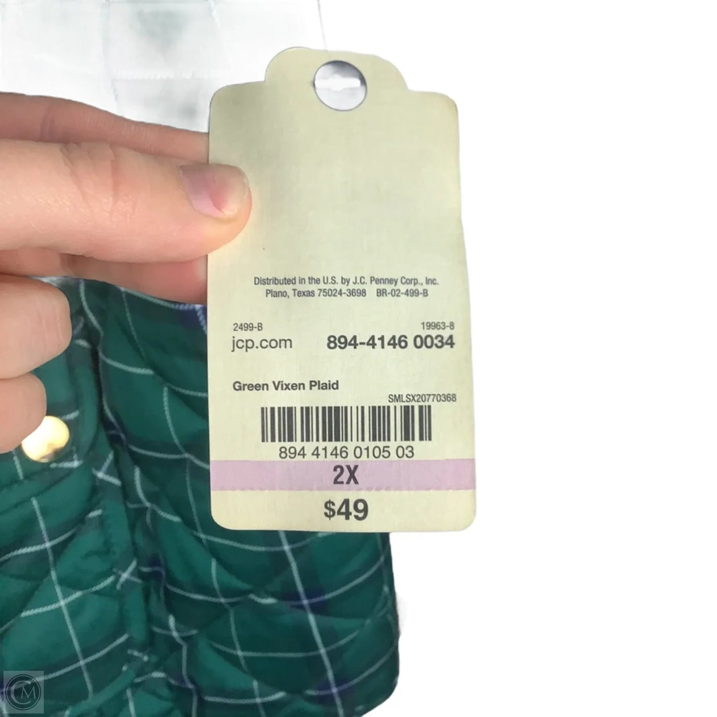 Vest Puffer & Quilted By St Johns Bay In Green, Size: 2x