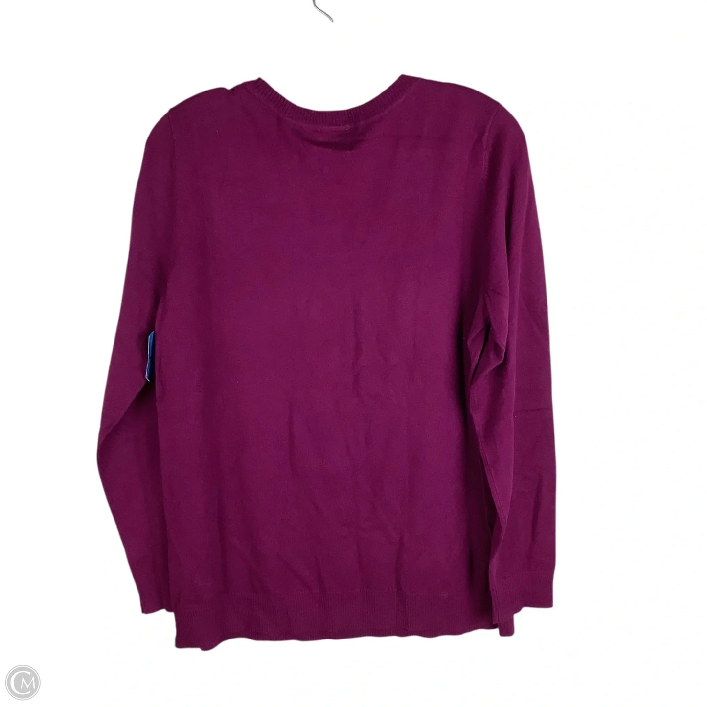 Sweater By Talbots In Purple, Size: L
