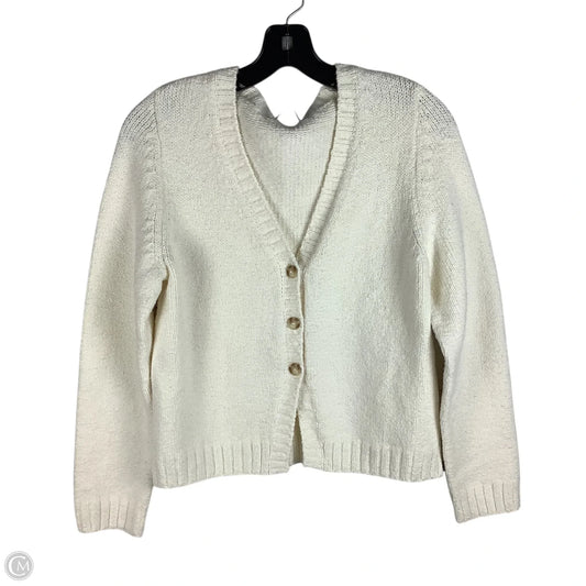 Sweater Cardigan By Abercrombie And Fitch In Cream, Size: M