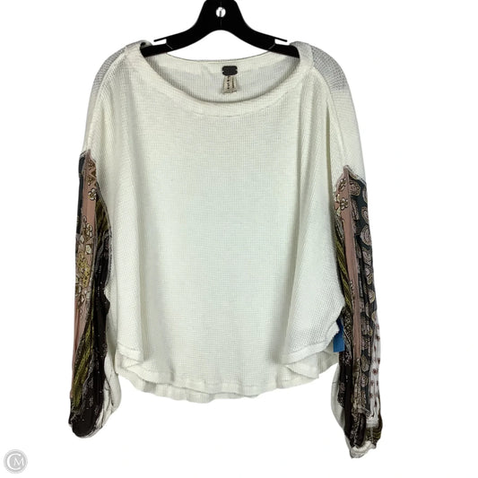Top Long Sleeve By We The Free In White, Size: S