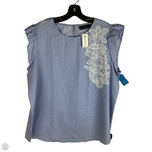 Top Short Sleeve By Lane Bryant In Blue, Size: L (14)