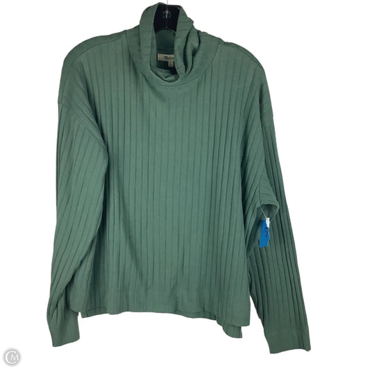 Top Long Sleeve By Madewell In Green, Size: L