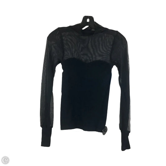 Top Long Sleeve By Free People In Black, Size: M