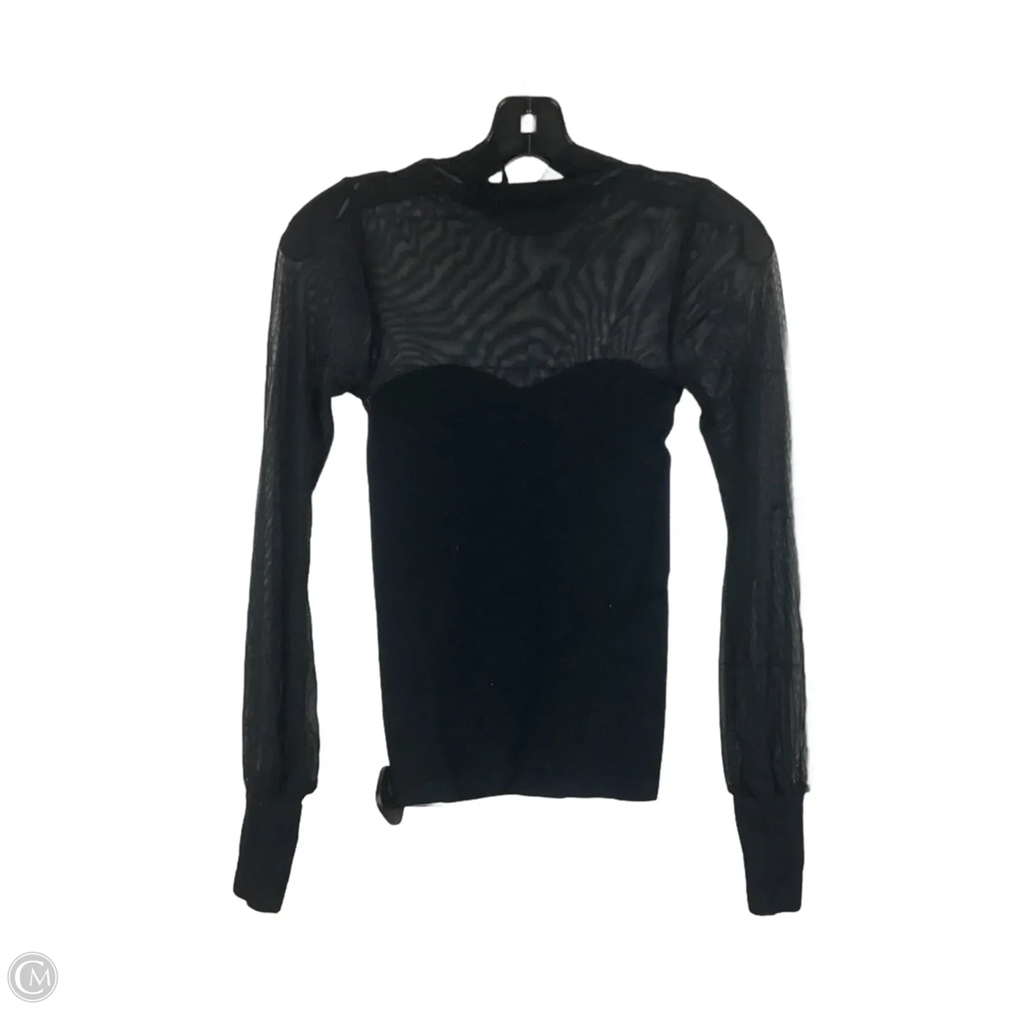 Top Long Sleeve By Free People In Black, Size: M